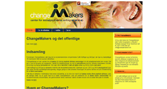 Desktop Screenshot of changemakers.dk