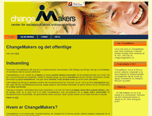 Tablet Screenshot of changemakers.dk